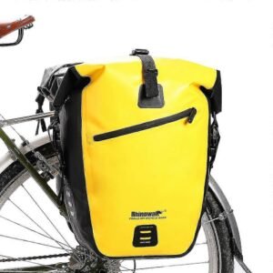 Rhinowalk Sac de Vélo 20L – Sacoche Porte-Bagages 100% Imperméable & Grand Volume