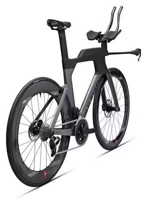 Vélo de Triathlon Van Rysel XCR Tri Sram Rival AXS 12V 700 mm Gris Noir 2025