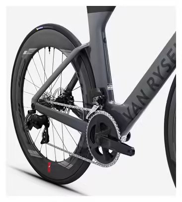 Vélo de Triathlon Van Rysel XCR Tri Sram Rival AXS 12V 700 mm Gris Noir 2025