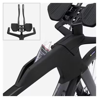 Vélo de Triathlon Van Rysel XCR Tri Sram Rival AXS 12V 700 mm Gris Noir 2025