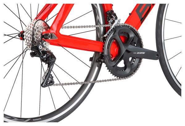Vélo de Triathlon BMC Timemachine One Shimano 105 11V 700 mm Rouge Neon 2023