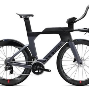 Vélo de Triathlon Van Rysel XCR Tri Sram Rival AXS 12V 700 mm Gris Noir 2025