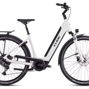 Vélo de Ville Électrique Cube Supreme Hybrid One 500 Easy Entry Shimano Cues 10V 500 Wh 700 mm Beige Desert Stone 2025
