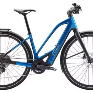 Vélo de Ville Électrique Trek FX+ 7 Mid-Step Shimano Cues 10V 360Wh 700mm Bleu 2025