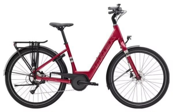 velo-de-ville-electrique-trek-verve-1-lowstep-400wh-shimano-acera-8v-rouge-hd Vélo de Ville Électrique Trek Verve+ 1 Lowstep 400Wh Shimano Acera 8V Rouge